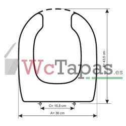 Tapa Wc COMPATIBLE PMR Valadares.