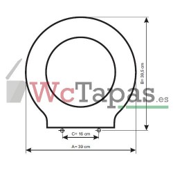 Tapa Wc COMPATIBLE Reflex Unisan.