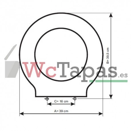 Tapa Wc COMPATIBLE Reflex Unisan.