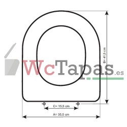 Tapa Wc COMPATIBLE Proget Unisan.