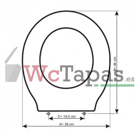 Tapa Wc COMPATIBLE Javea Unisan.