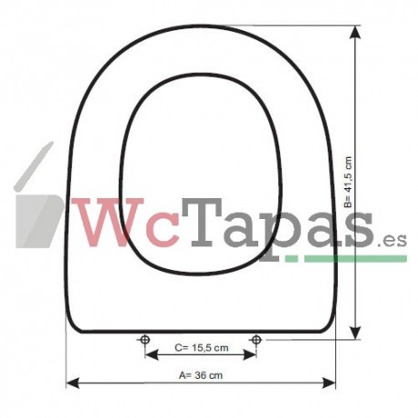 Tapa Wc COMPATIBLE Denia Unisan.