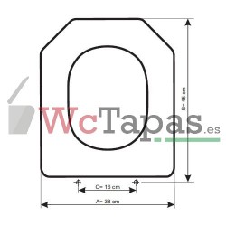 Tapa Wc COMPATIBLE Athenas Unisan.