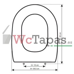 Tapa Wc COMPATIBLE Estoril Valadares.