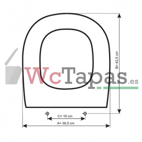 Tapa Wc COMPATIBLE Edén Cifial.