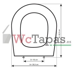 Tapa Wc COMPATIBLE Optima Cifial.