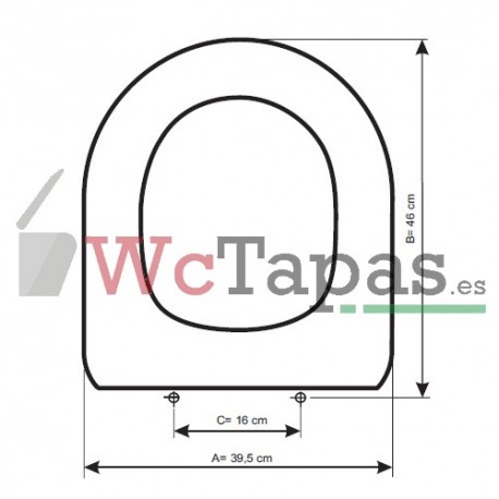 Tapa Wc COMPATIBLE Techno C1 Cifial.