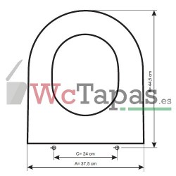 Tapa Wc COMPATIBLE Block Cifial.