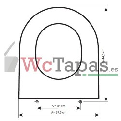 Tapa Wc COMPATIBLE Block Cifial.