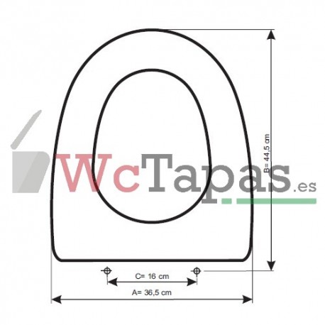 Tapa Wc COMPATIBLE Portobello Cifial.