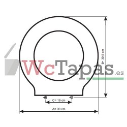 Tapa Wc COMPATIBLE Techno C2 Cifial.