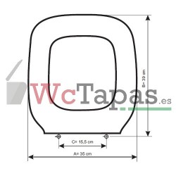 Tapa Wc COMPATIBLE Techno C4 Cifial.