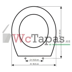 Tapa de WC Jacob Delafon Atila compatible