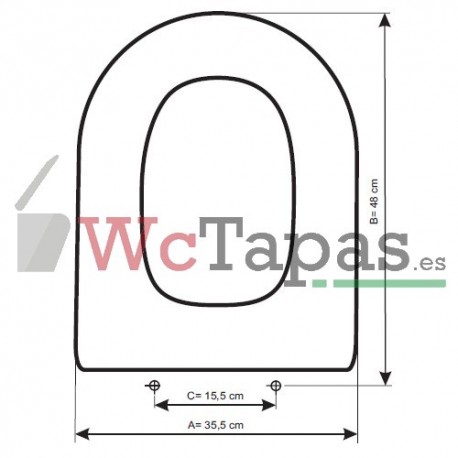 Asiento inodoro Taiga Sangrá COMPATIBLE.