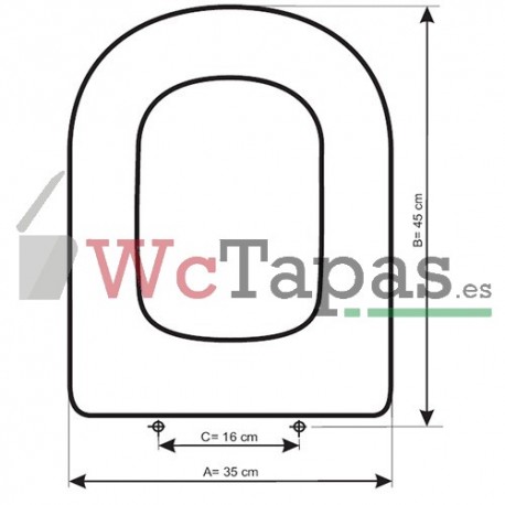 Asiento inodoro COMPATIBLE Calla Ideal Standard.