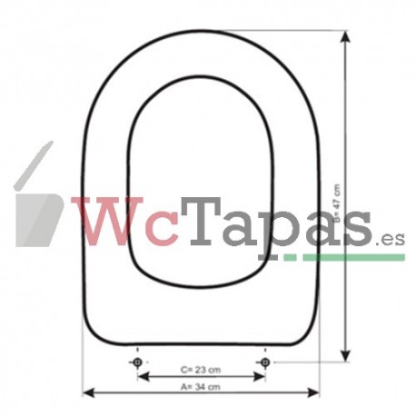 Tapa Wc COMPATIBLE Diva Globo.