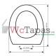 Tapa Wc COMPATIBLE Marea Noken Porcelanosa.