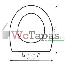 Tapa WC NOKEN METRIC - DISPER