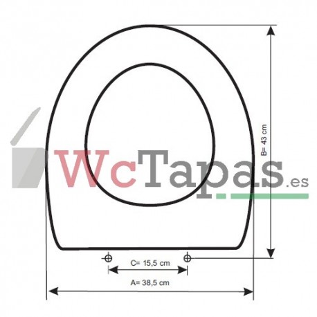 Tapa Wc COMPATIBLE Urban Noken Porcelanosa.