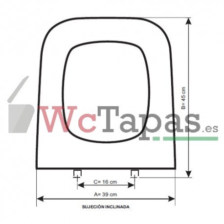 Asiento inodoro COMPATIBLE Astros Jacob Delafon.