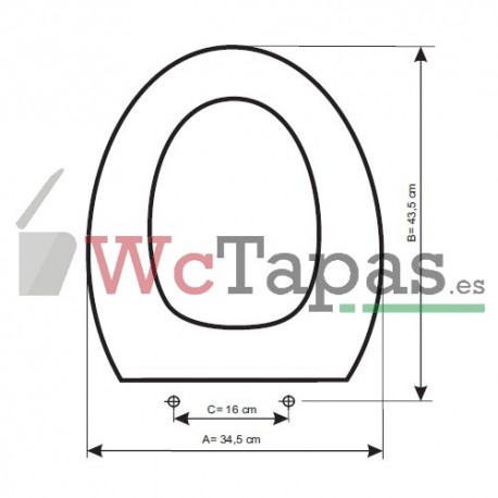 Asiento inodoro COMPATIBLE Atenea Jacob Delafon.