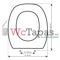 Tapa Wc COMPATIBLE Festa Kerax,