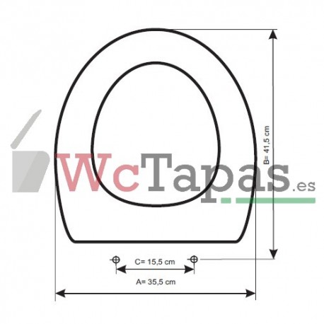 Asiento inodoro COMPATIBLE Fleur Jacob Delafon.