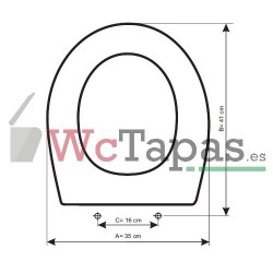 Asiento inodoro COMPATIBLE Huno Jacob Delafon.