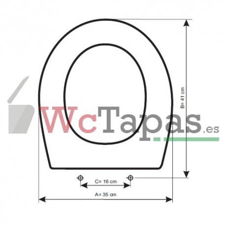 Asiento inodoro COMPATIBLE Huno Jacob Delafon.