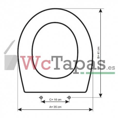 Asiento inodoro COMPATIBLE Mideo Jacob Delafon.