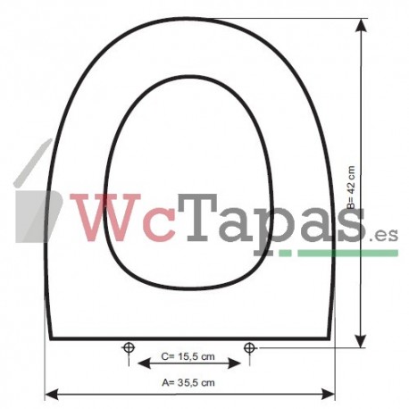 Asiento inodoro ODEON tapawc compatible Jacob Delafon