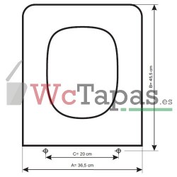 Tapa inodoro COMPATIBLE Rève Jacob Delafon.