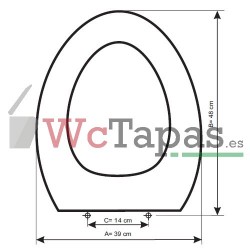 Asiento inodoro COMPATIBLE Revival Jacob Delafon.