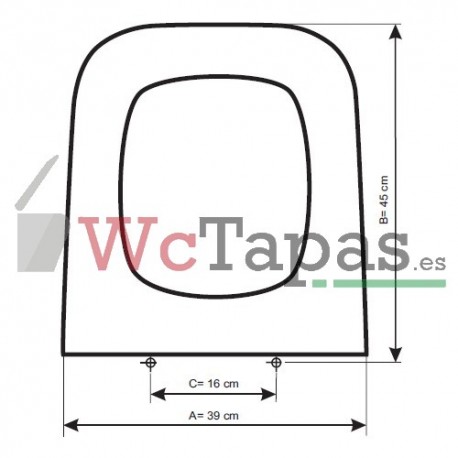 Tapa inodoro COMPATIBLE Thesa Jacob Delafon.