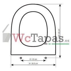 Tapa Wc COMPATIBLE Ring Althea