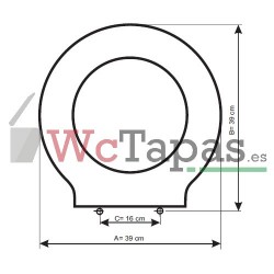 Tapa Wc COMPATIBLE Hera Althea.