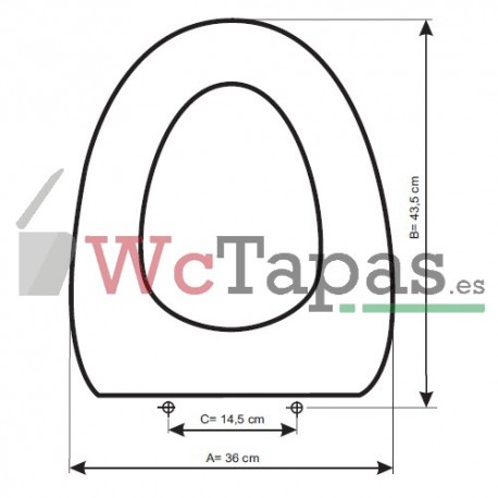 Tapa Wc COMPATIBLE Ibiza Bathco.