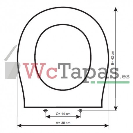 Tapa Wc COMPATIBLE Formentera Bathco.