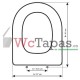 Tapa Wc COMPATIBLE Ronda Bathco.