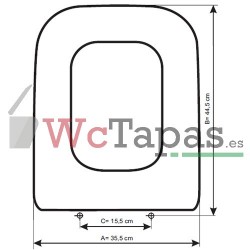 Tapa Wc COMPATIBLE Toledo Bathco.