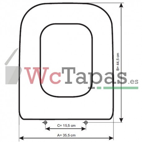 Tapa Wc COMPATIBLE Toledo Bathco.