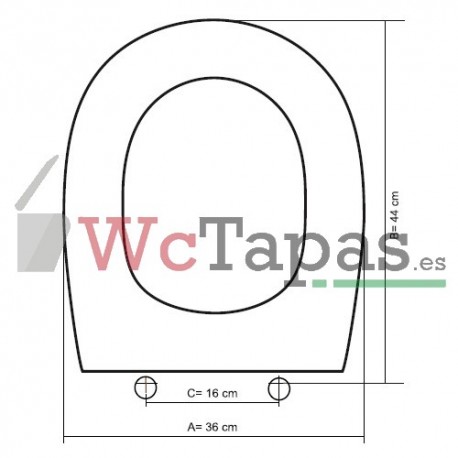 Tapa Wc COMPATIBLE Planos Villeroy Boch.