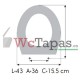 Tapa Wc COMPATIBLE Gran Gracia Villeroy Boch.