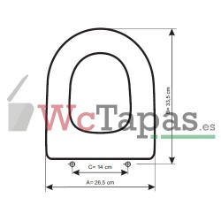 Asiento inodoro COMPATIBLE Baby Wc Gala.