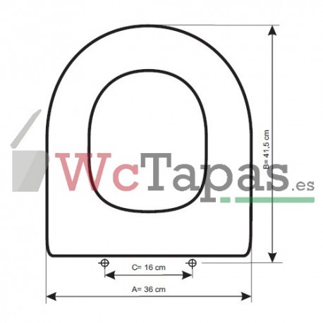 Asiento inodoro COMPATIBLE Emma Gala.