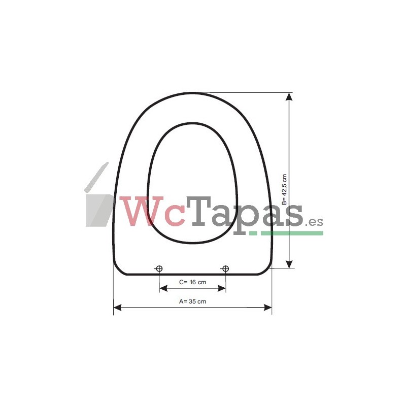 Tapa wc Metropol de Gala Compatible