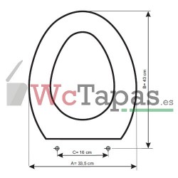 Tapa inodoro COMPATIBLE Aspirambo Ideal Standard.