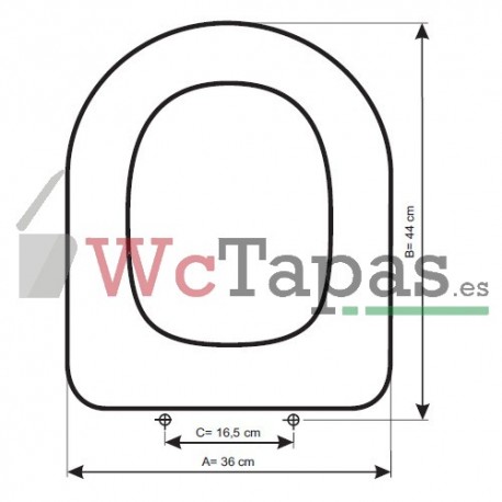 Tapa Wc compatible Duroplast Clodia de Ideal Standard blanca