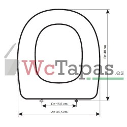 Tapa inodoro COMPATIBLE Connect Space Ideal Standard.