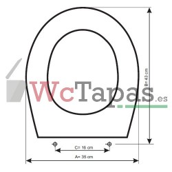 Tapa inodoro COMPATIBLE Kheops Ideal Standard.